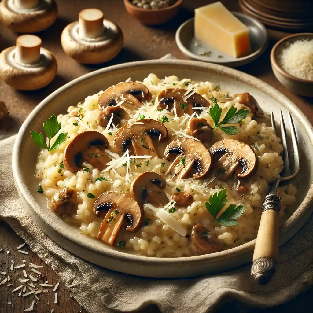 Ricetta di risotto con funghi senza glutine